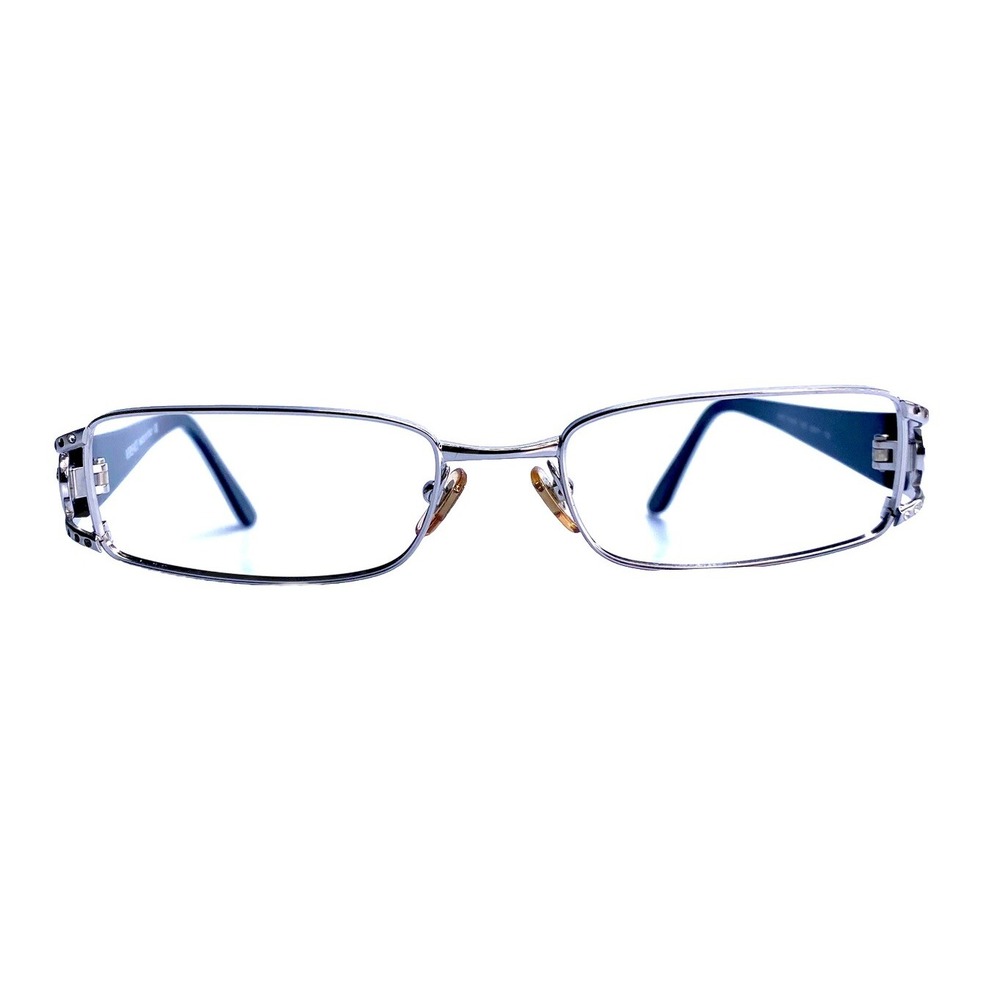 Versace Silver Rectangular Medusa Marbled Glasses Italy MOD1104-B 1000 50 17 130